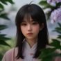 苑野，姬骑士莉莉娅资讯中心资讯编辑，年轻面孔、活力十足，正在电脑前整理数据表格，桌上摆着相关周边手办